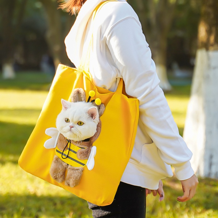 Pet Sling Carrier Bag for Cats & Small Dogs – Breathable, Hands-Free, and Travel-Friendly